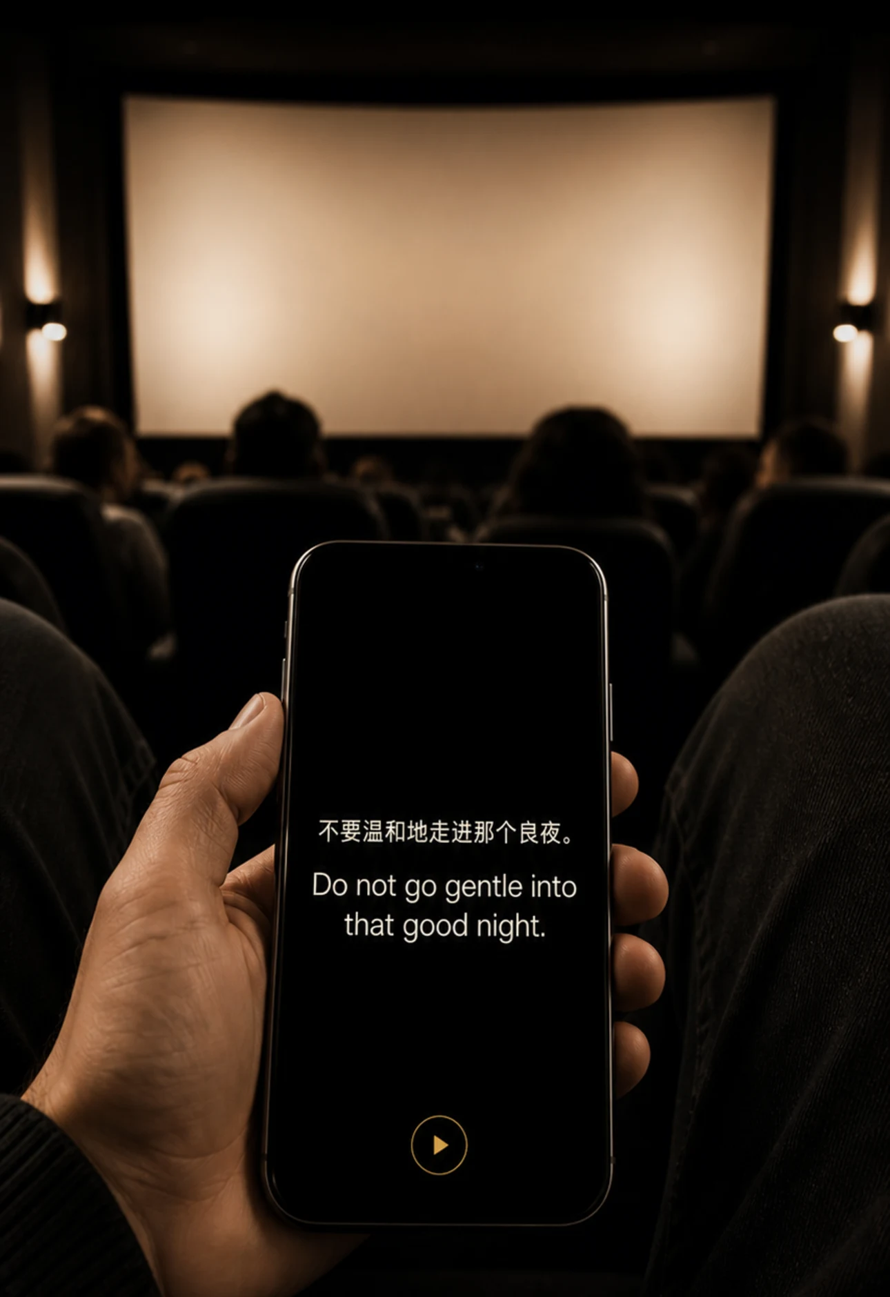 Follow the subtitles