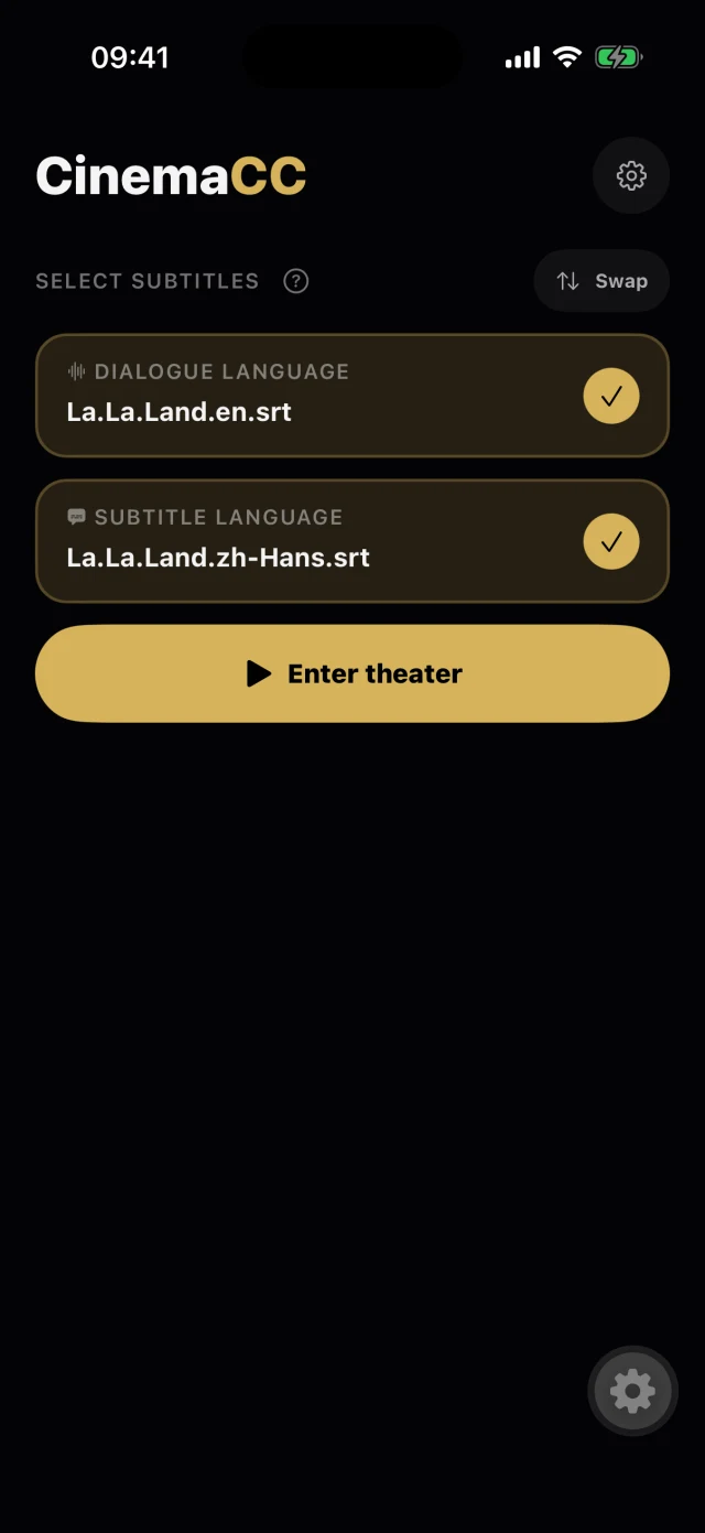 CinemaCC ready with English and Simplified Chinese subtitle files for La La Land